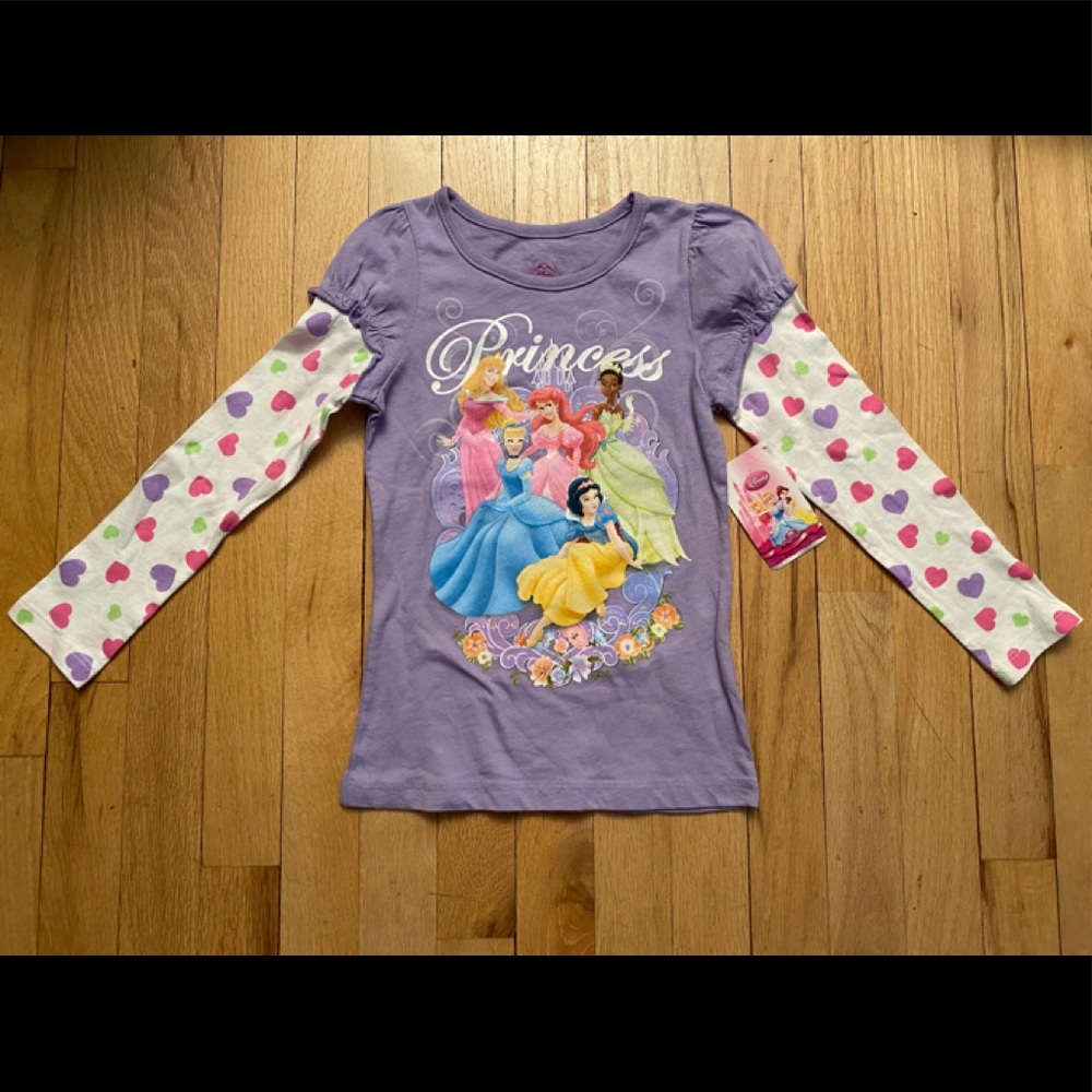 NWT. Disney Princess.  Long Sleeve Shirt. Size 6X.